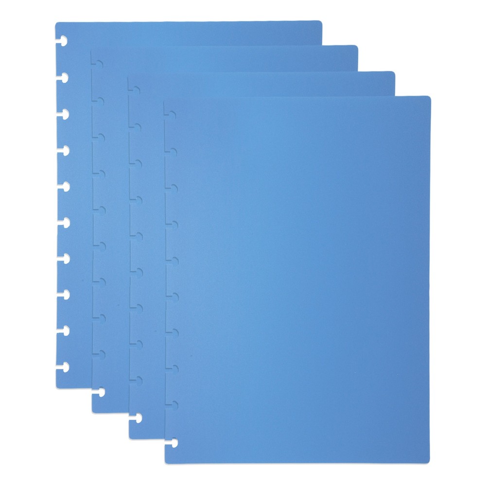 2 Set 10 x 7.1" B5 Discbound Notebook Cover, Blue