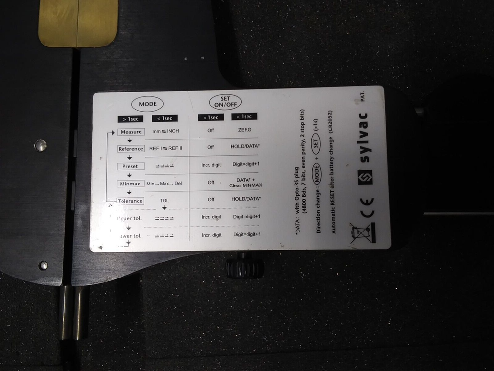 Fowler Sylvac Ultralight Digital Caliper 54-110-312 READ