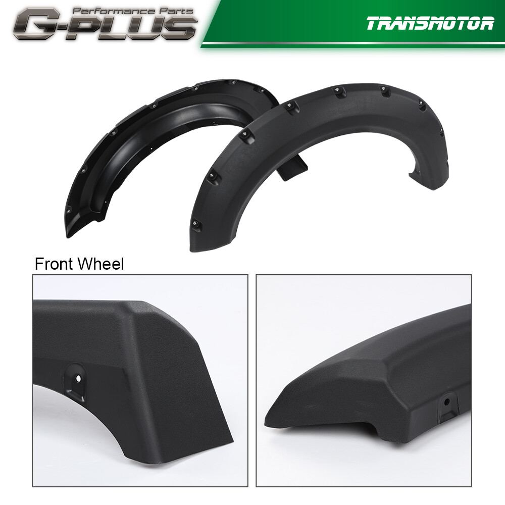 [4PCS] FIT FOR 2009-2014 FORD F150 POCKET-RIVETED STYLESIDE WHEEL FENDER FLARES