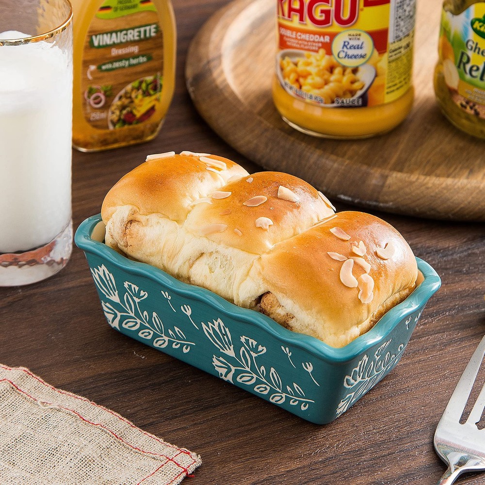 Mini Loaf Pan Bread Pan Ceramic Loaf Pans for Baking Bread Mini Bread Loaf Pa...