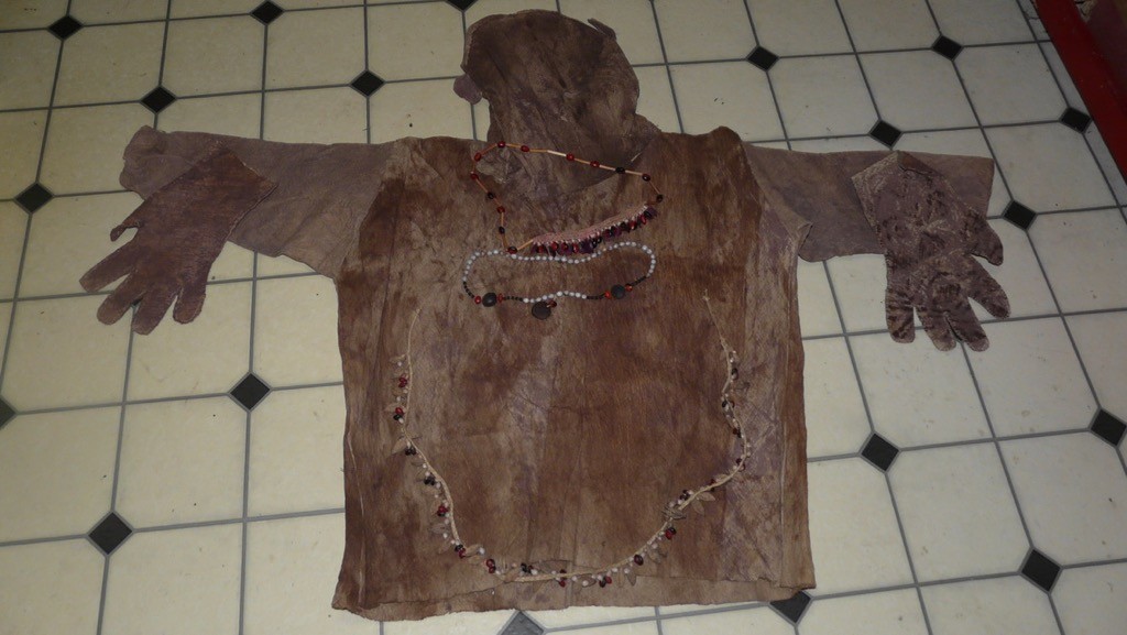 BORA PERU AMAZON INDIAN  MONKEY DANCE COSTUME AND REGALIA- RARE!!