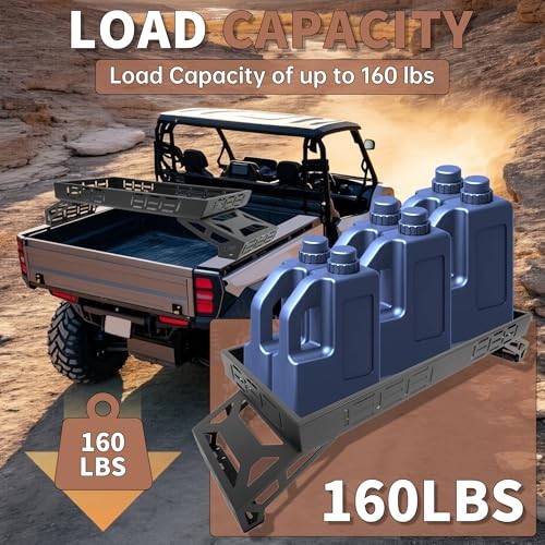 Overbed Cargo Rack UTV Compatible with Fully Adjustable Mounting Brackets