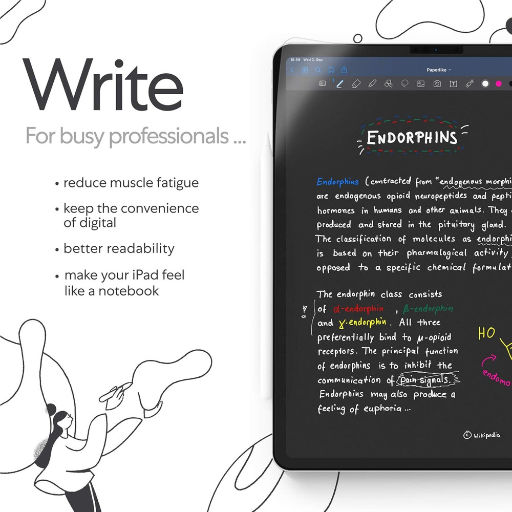 2.0 (Previous Model) for Ipad 10.2"- Screen Protector for Drawing and Writing li