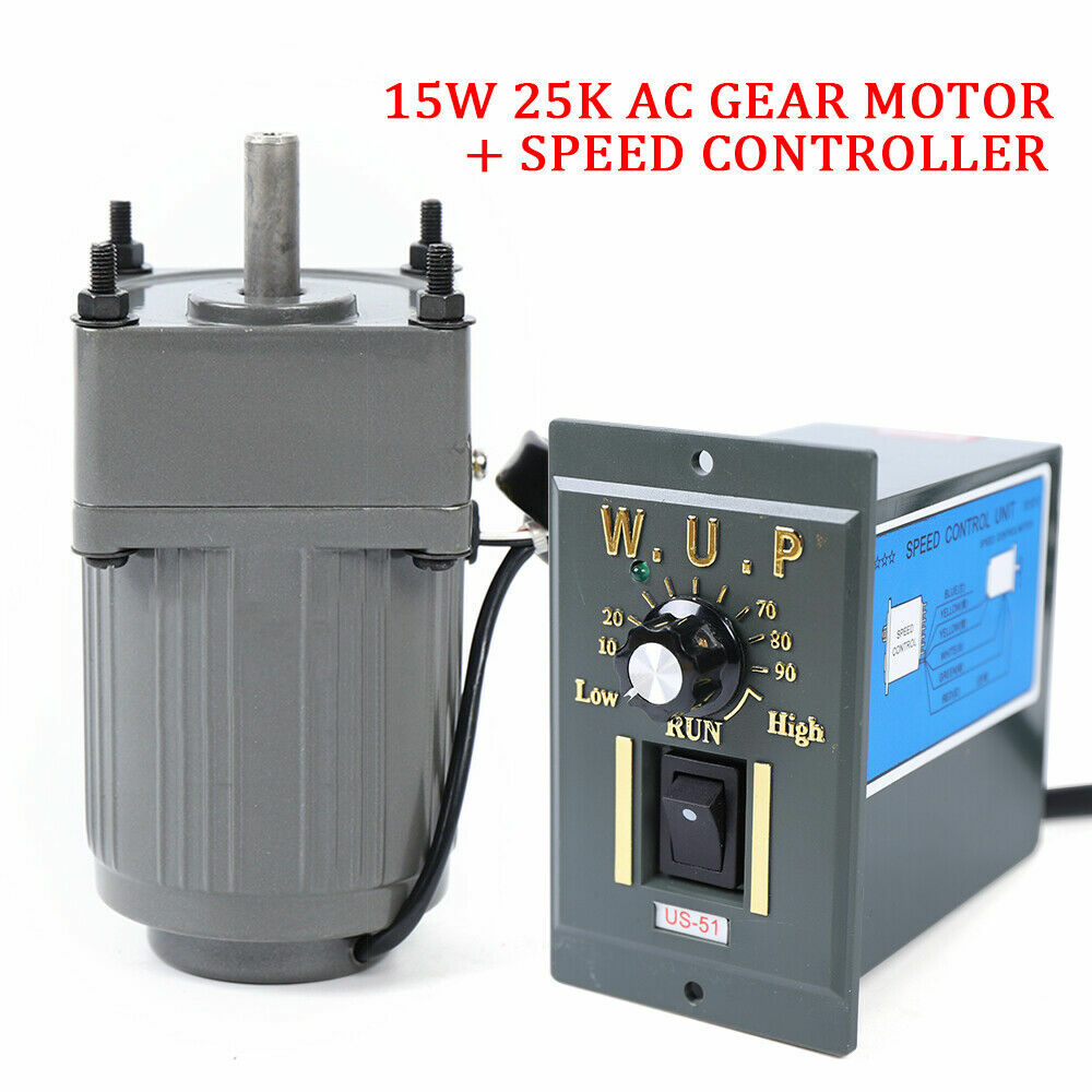 110V 15W 25K gear motor electric variable speed Reduction controller Reversible