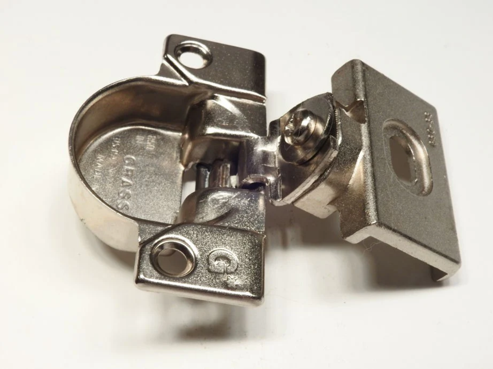 Grass 850 / 830-33 Nickel Hinge and mounting plate - Complete Hinge