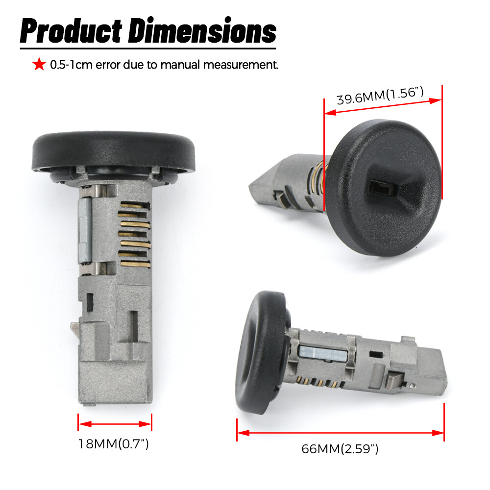 Ignition Lock Cylinder W/ On-Board Programming 3 Keys For 2008-2014 Chevy GMC