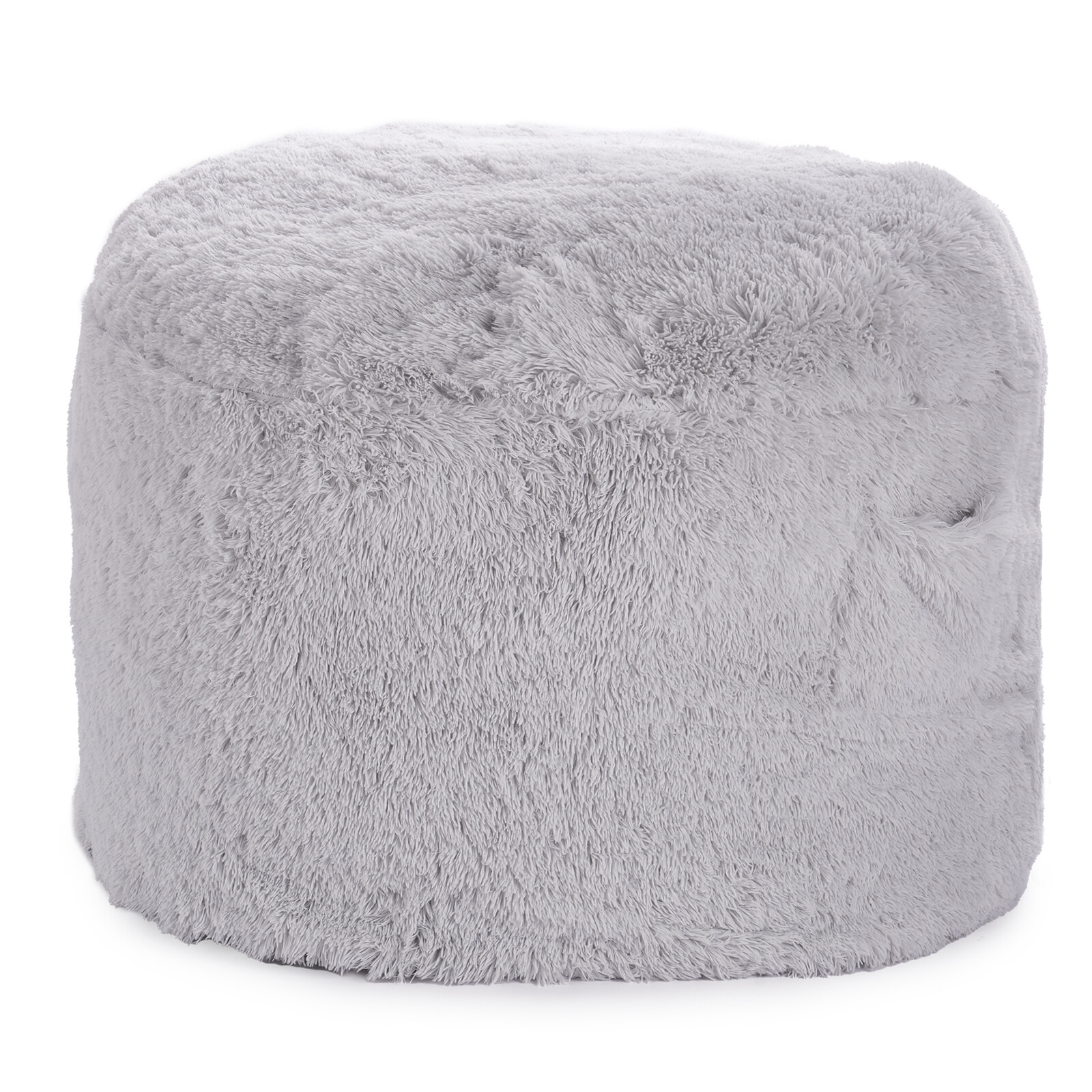 Bean Bag Bed Chair Convertible from Chair to Lounge or Mattress Grey-Queen