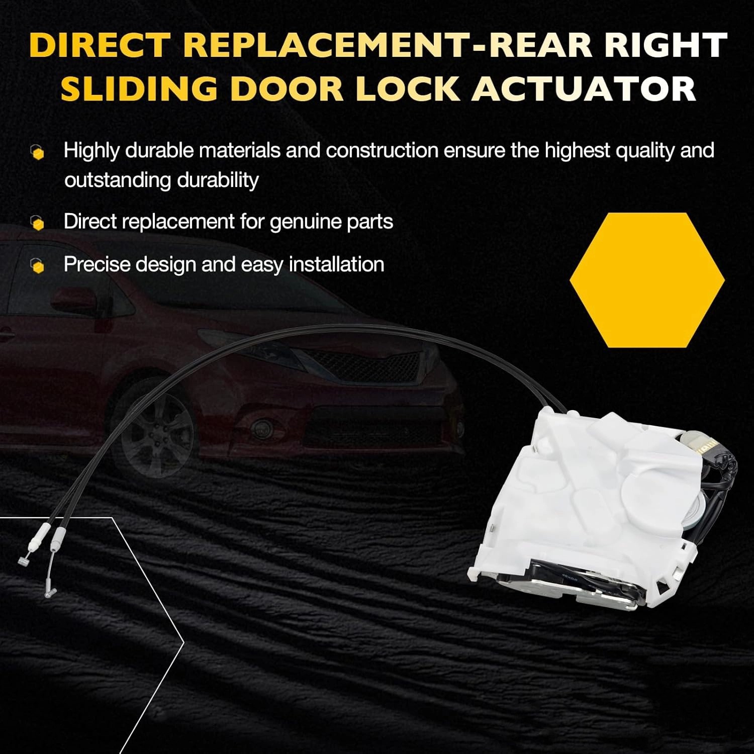 Sliding Door Lock Latch Actuator Right Passenger Side For 2011–17 Toyota Sienna