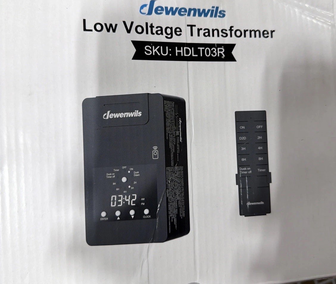 Dewenwils Low Voltage 120 Watt Transformer SKU: HDLT03R With Remote