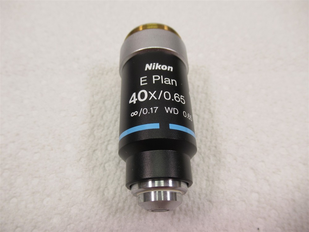 Nikon Eclipse E Plan 40x Microscope Objective Lens WD 0.65 Excellent Shape