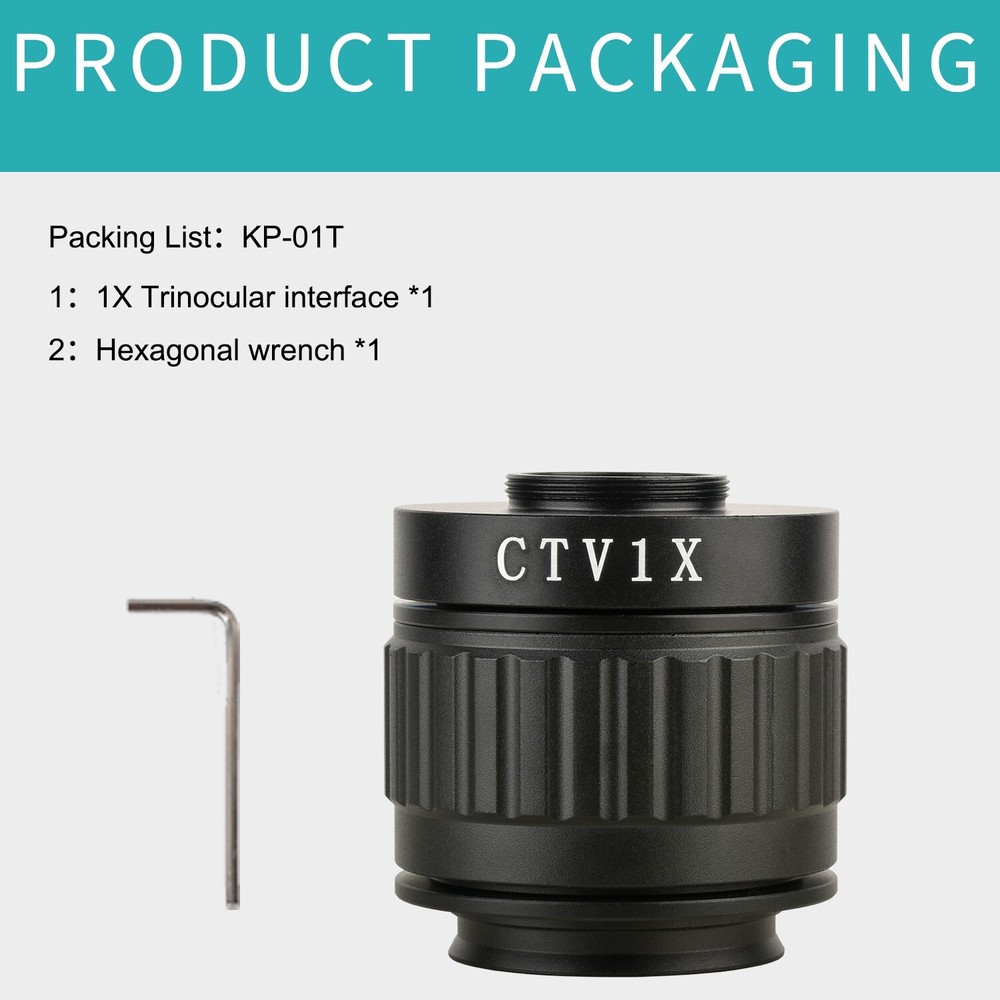 KOPPACE 1X Microscope Interface Adjustable Focal Length 38mm Mounting Interface