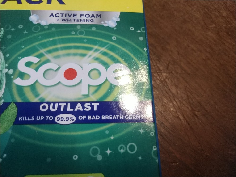 Crest Premium Plus Scope Outlast Toothpaste Mint 3 Pack Exp 9/2026. (2 Lau)