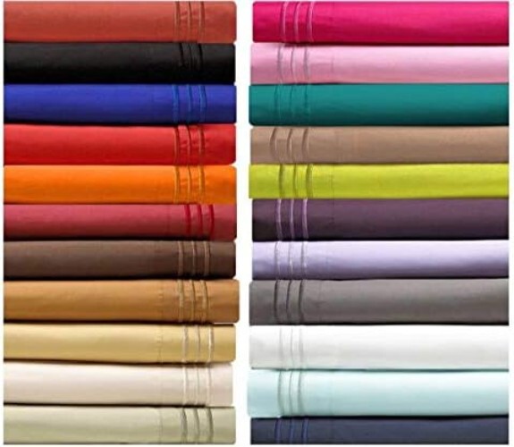 Luxury 2-Piece Pillowcase Set - 1500 Thread Count - Microfiber - Silver Blue