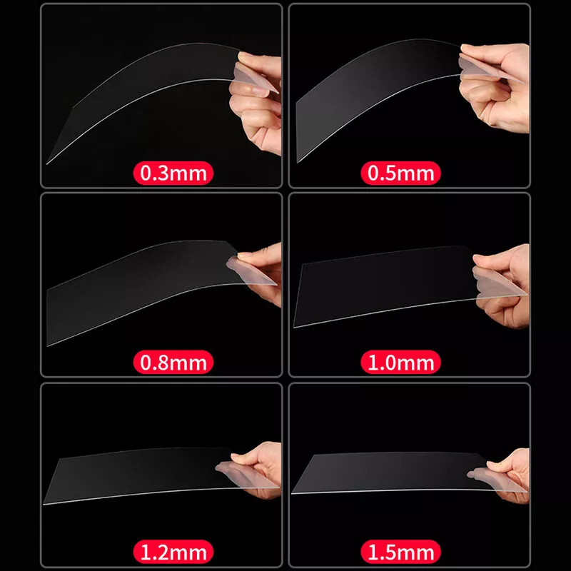 Thick 0.3mm-2mm Translucent PVC Plastic Sheet Thin Clear Plastic Panel PVC Plat