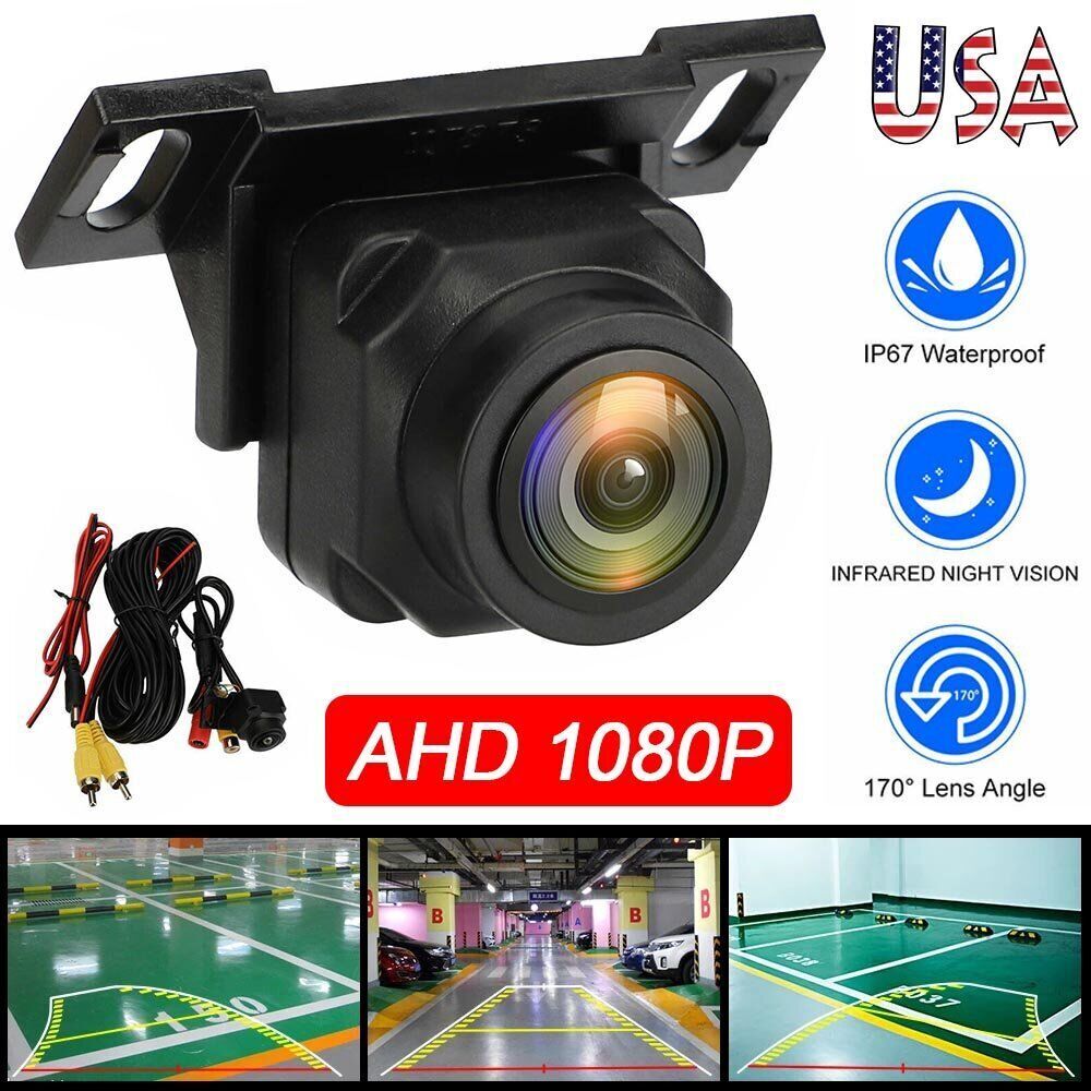 Car Rear View Reverse Backup Camera Parking Guideline Night Vision Waterproof