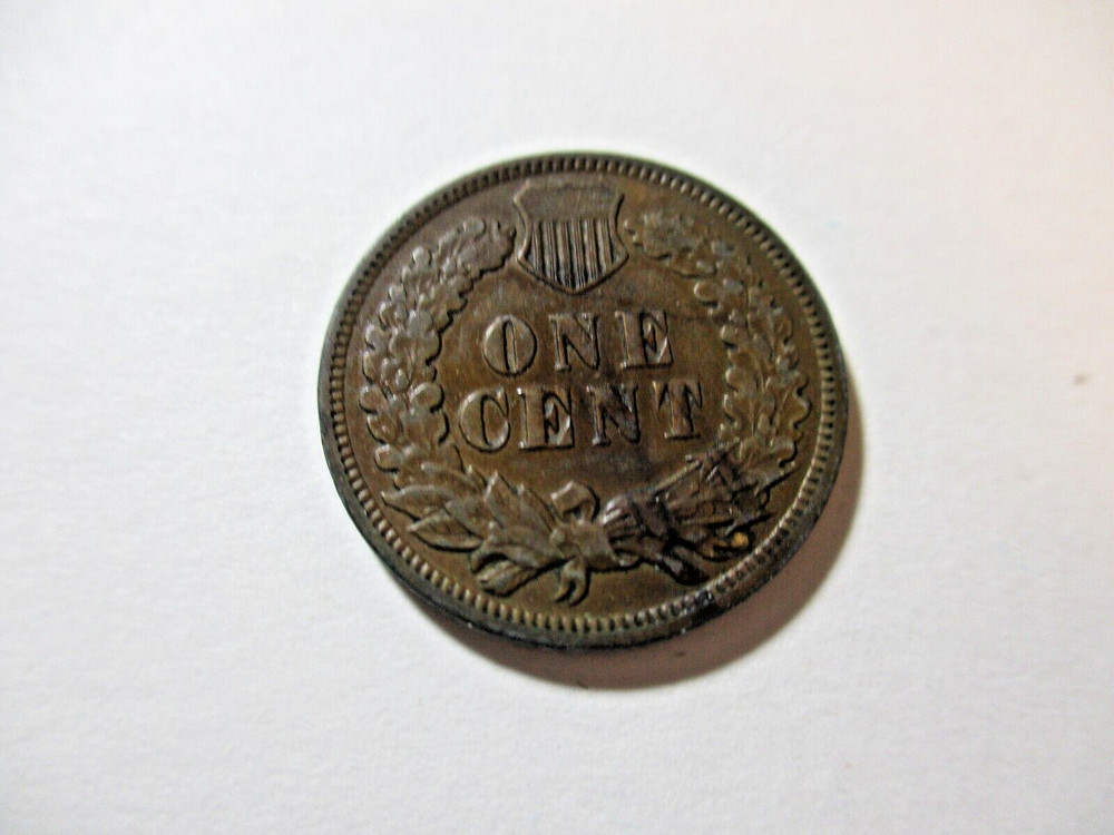 1908 INDIAN CENT MPD DATE IN DENTIALS UNDER 8 GRADES XF 50