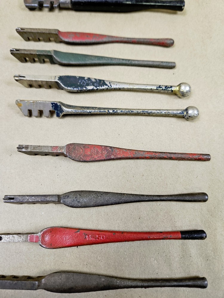 Nine vintage glass cutting tools Red Devil, Trojan, Fletcher, Ruby & Eclipse