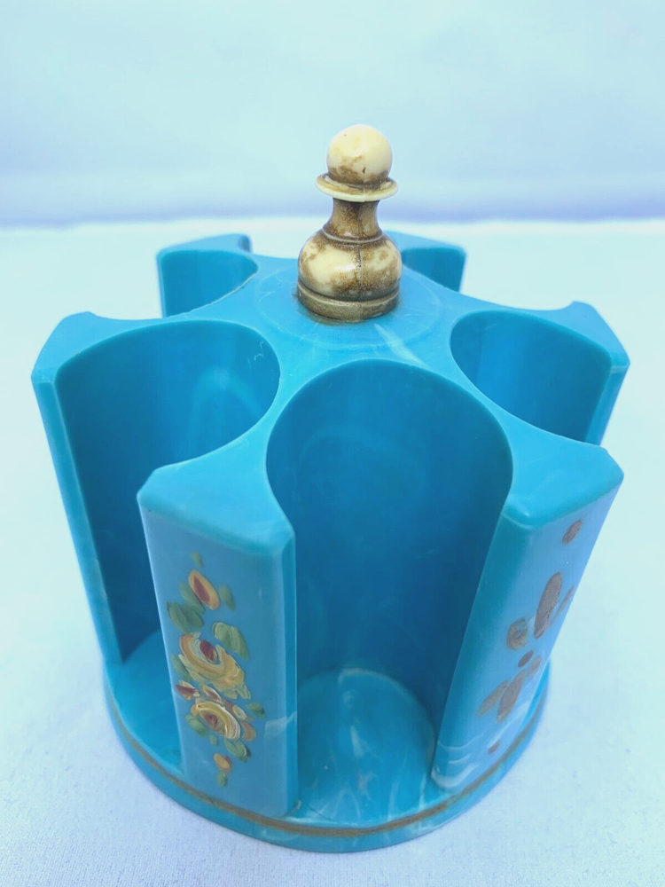 VINTAGE ROUND PLASTIC THREAD SPOOL BOBBIN HOLDER