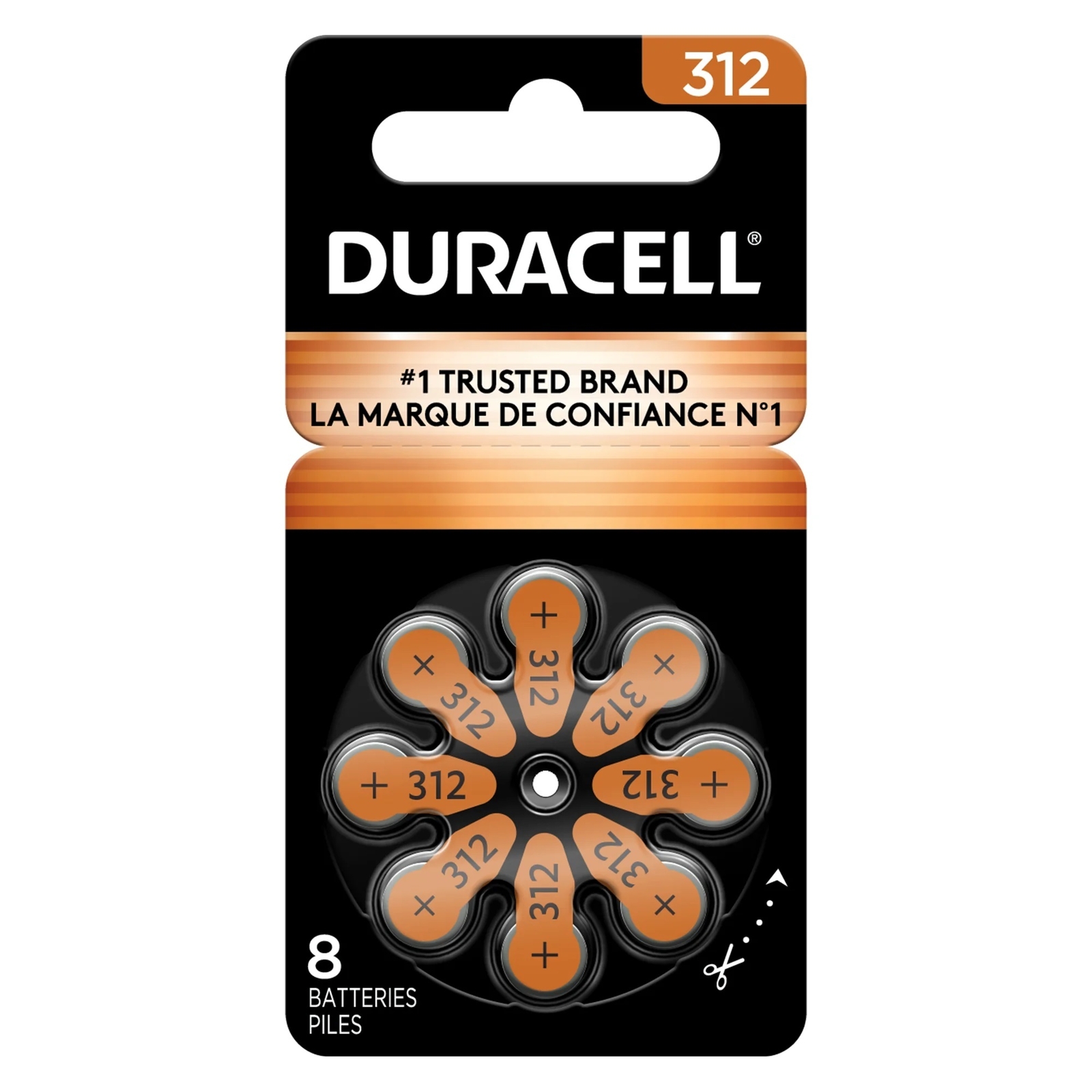 Duracell Activair Hearing Aid Batteries: Size 312 (80 Batteries) Exp 2029