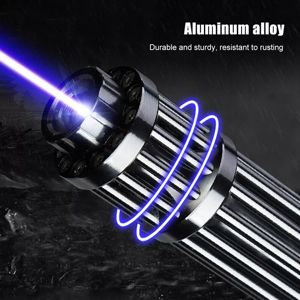 Aluminum Blue Laser Pointer Adjustable Visible Beam Dot Light 450nm Laser Light