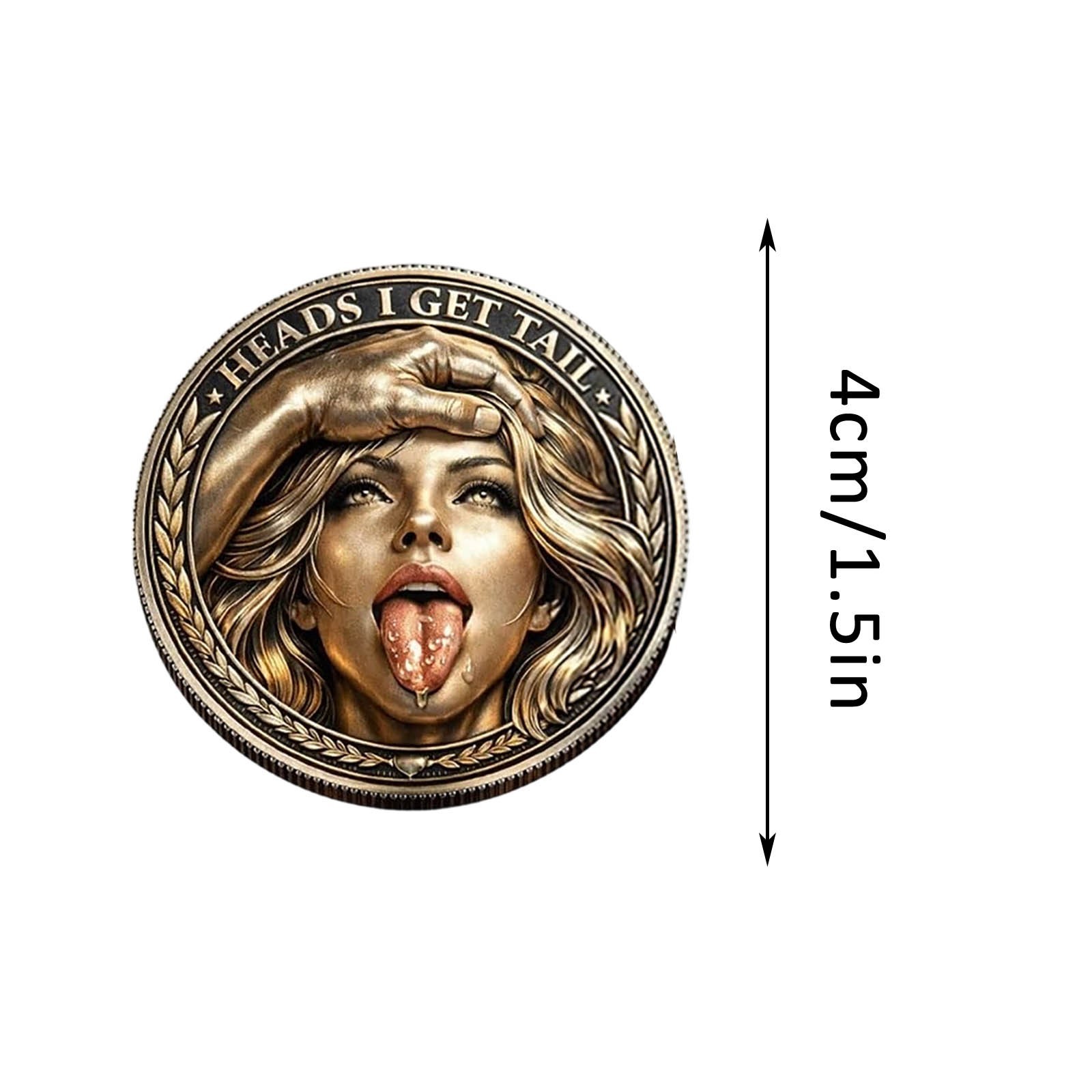Heads I Get Tail/Tails I Get Head Humorous Prank Commemorative Coin