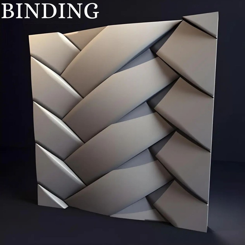 Mold For 3D Panel BINDING Molds Plaster Wall Art Decor ABS Plastic Form