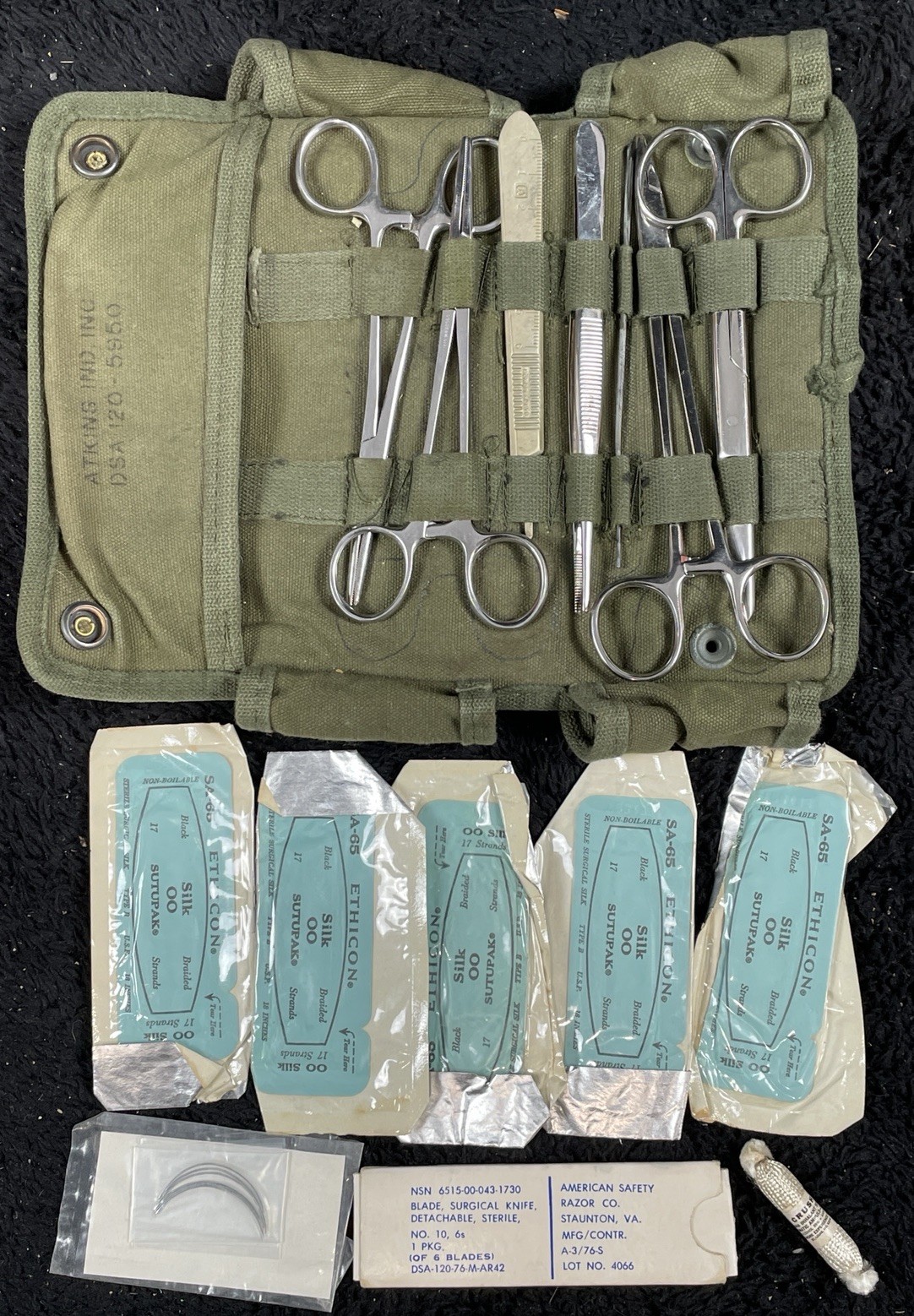 US Military Surgical Instrument Kit Minor Surgery 6545-00-957-7650
