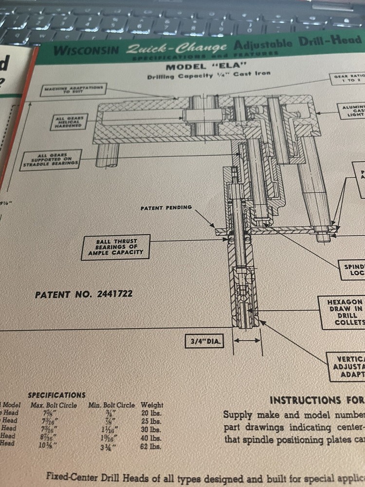 Wisconsin Quick Change Drill-Head Catalog