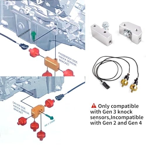 LS Gen 3 Knock Sensor Gen 3 LS Sensor Extension Harness & Knock Sensor Brackets