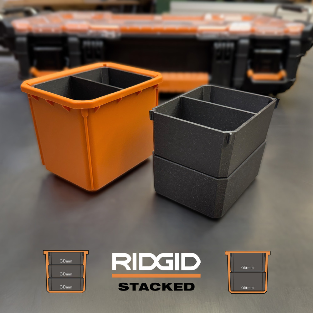 RIDGID Stackd™️ - Insert Bins for Pro Gear System 2.0 10-Compartment Organizer