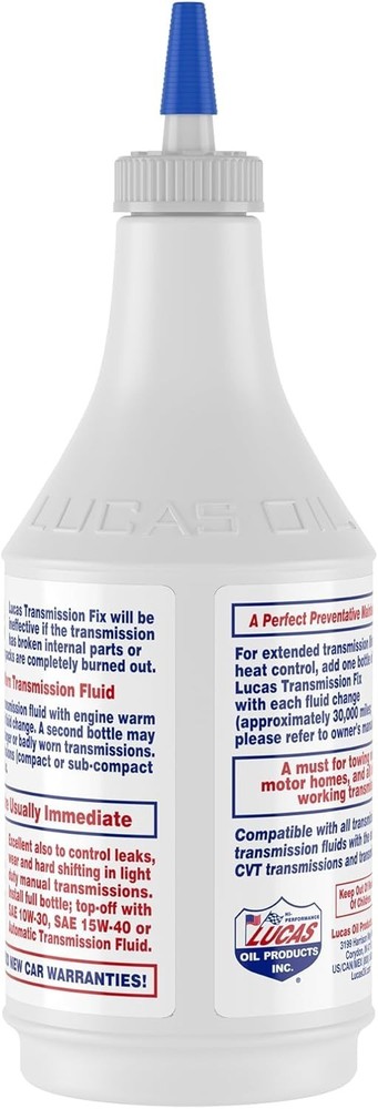 Preventative Maintenance with Lucas Transmission Fix 24oz - Boost Shifting Ease