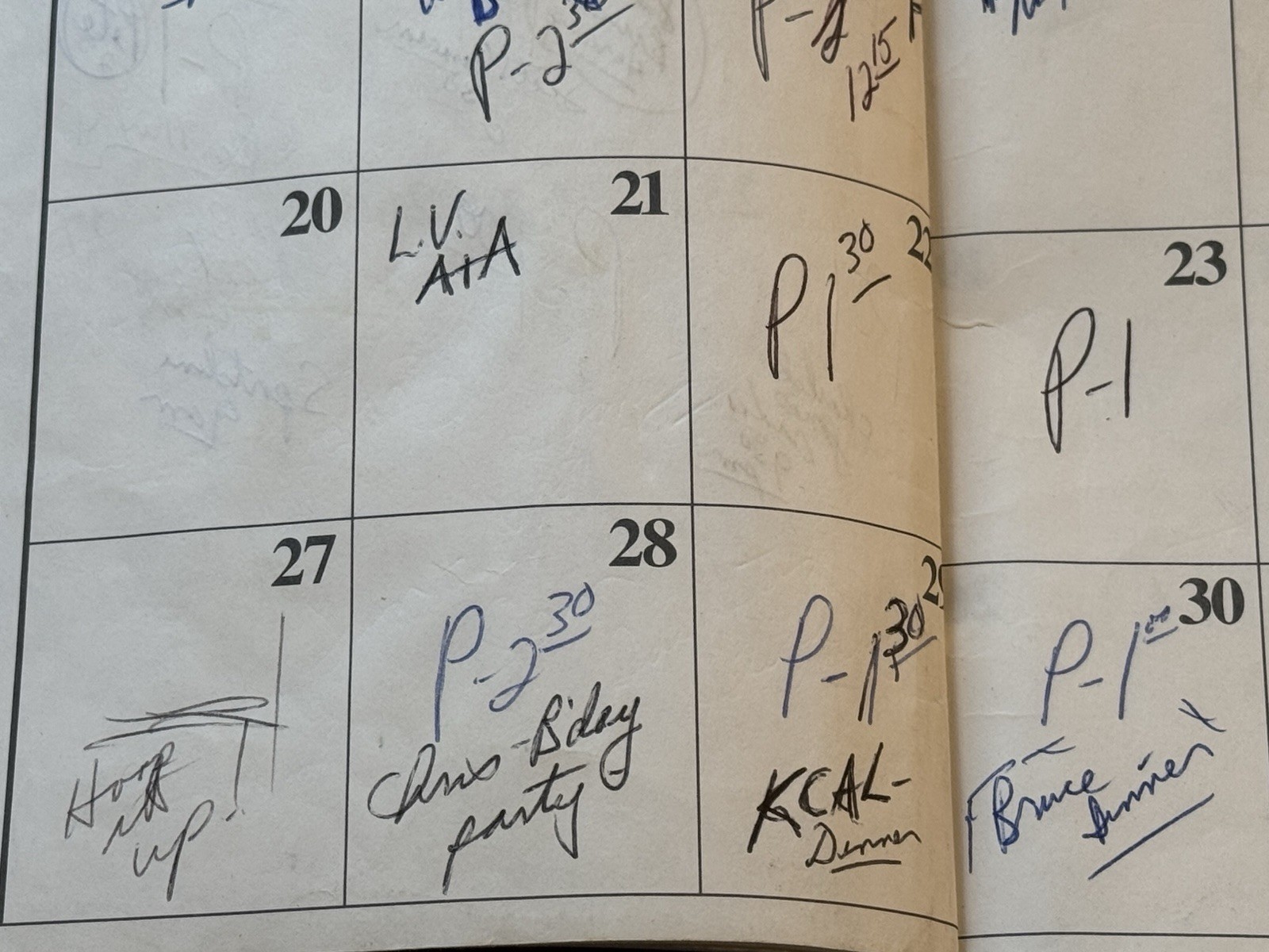 Bill Walton Personally Owned & Signed 1995-1996 NBA Sports Monthly Planner NBC