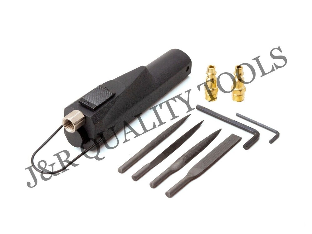 Pneumatic Air File Includes 4 Files flat cut, half round, Round & Triangular New