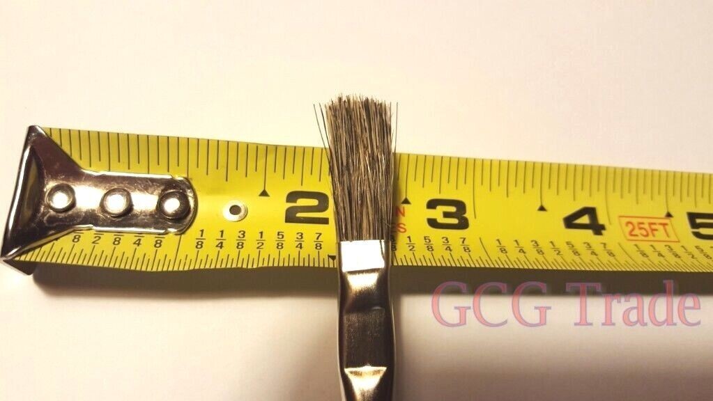 36 Piece 3/8 inch Horsehair Bristle Acid Shop Hobby Brushes Glue Oil Flux