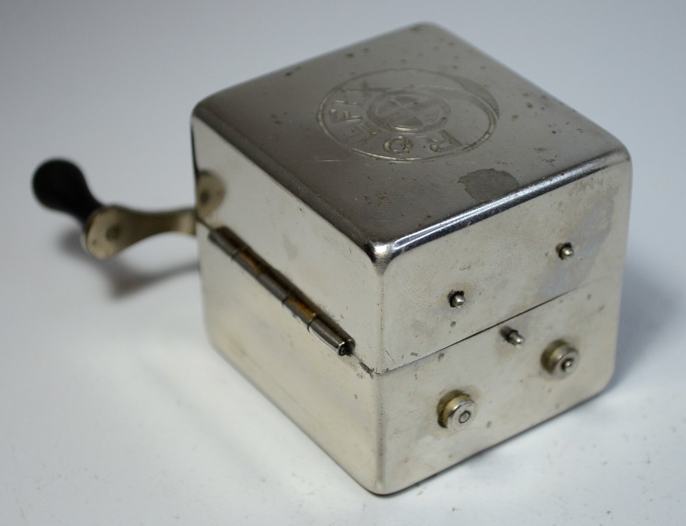 BROKEN Rollfix Mond Extra German Mechanical Razor Blade Sharpener Machine Vtg