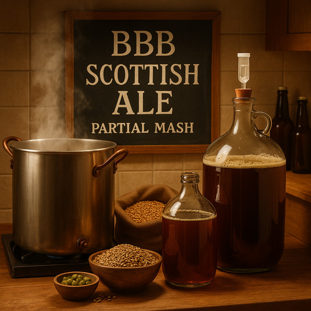 Brown Box Beer BBB - Scottish Ale - Partial Mash