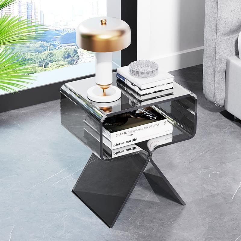 solaround Acrylic Nightstand Side Table Modern Design