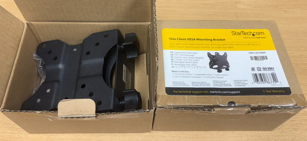 StarTech Thin Client Mount VESA Wall Mounting Bracket | Black (P/N: ACCSMNT)