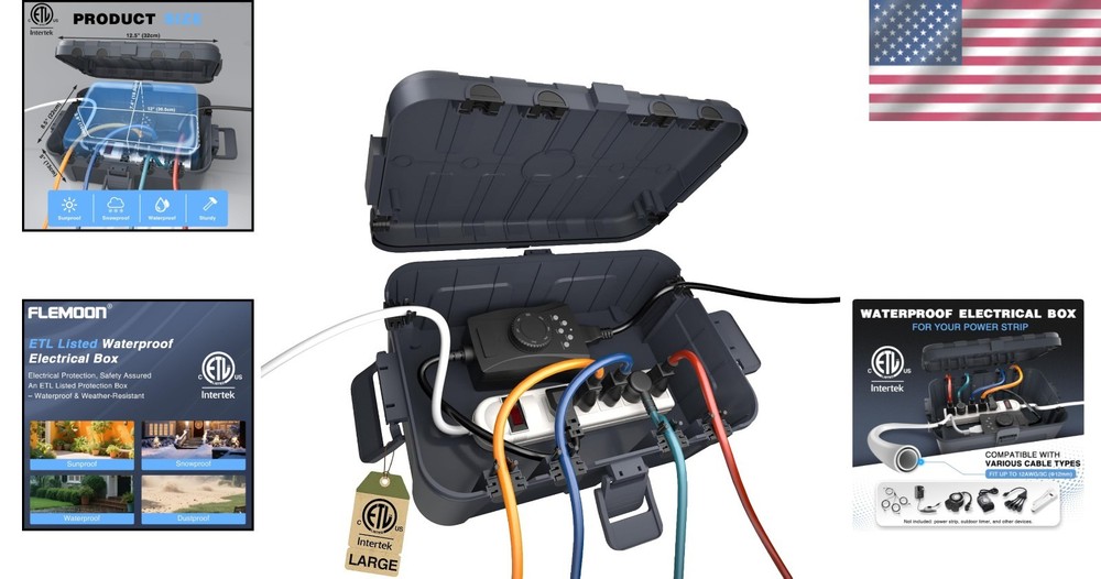 Waterproof Outdoor Storage Box - Large Capacity Weatherproof Solution