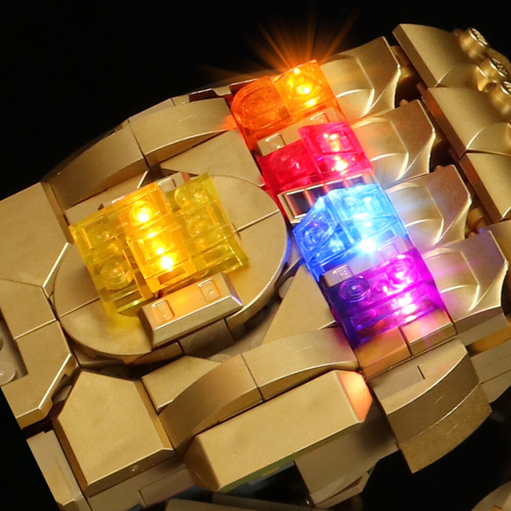 BrickBling LED Light Kit for LEGO Infinity Gauntlet 76191 (Standard Version)