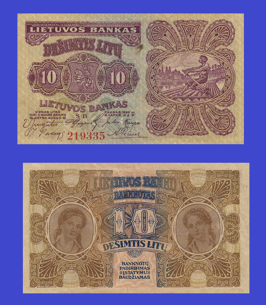 lithuania 10 litas 1922 / - Copy