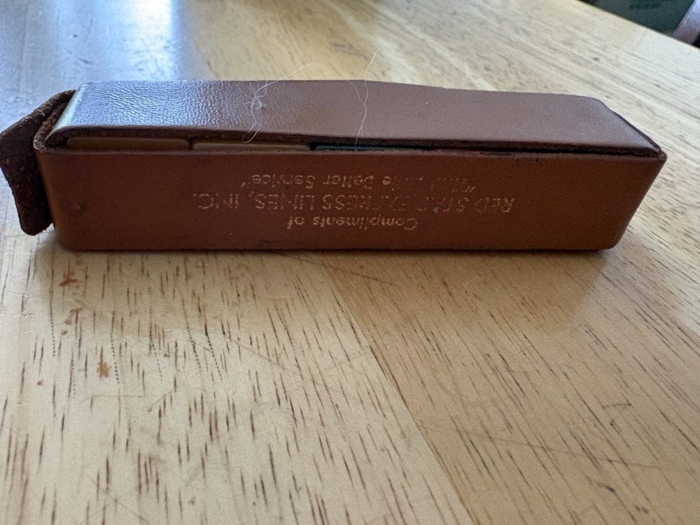 Vtg Galloping Golf Bakelite Dice Game Leather Case