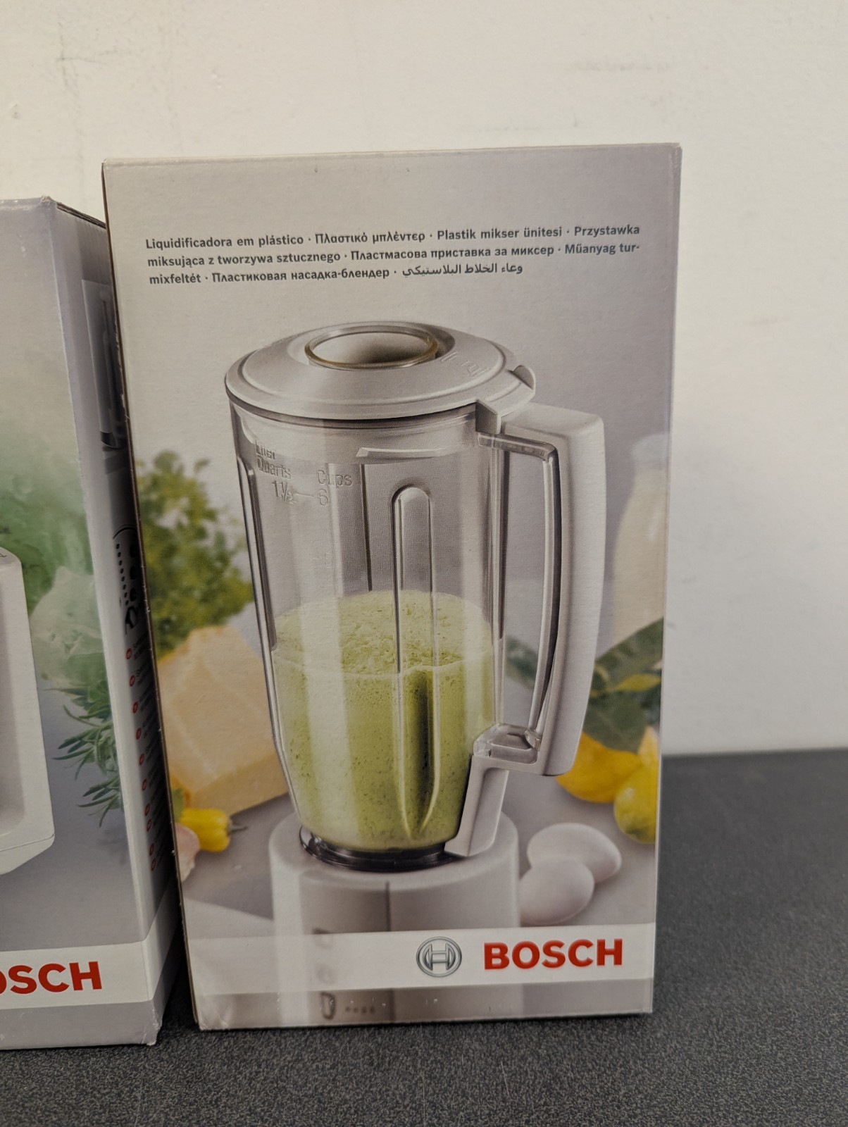 Bosch 3pc Bundle, Universal Mixer, Plastic Mixer Attachment, Citrus Press, New