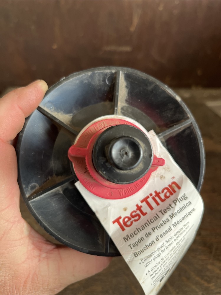 Test Titan Mechanical test plug 4" #882-4 New Drain Plug