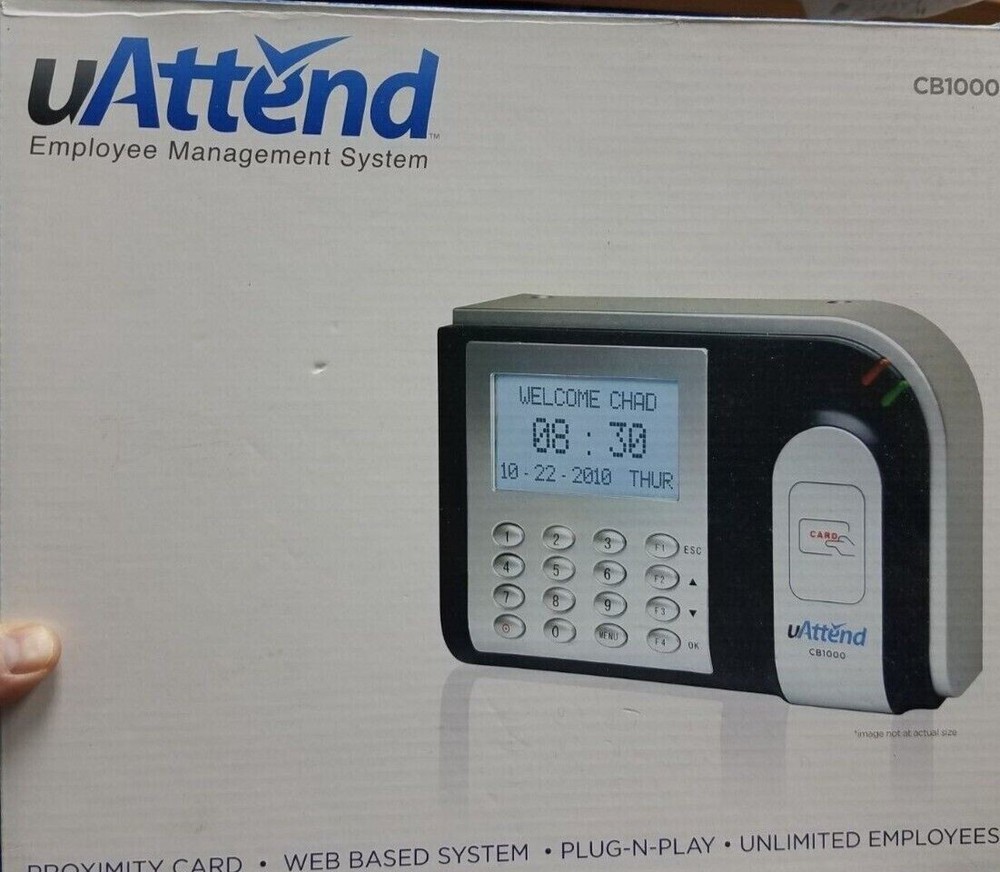 UAttend Time Clock CB1000 Web Based Employee Management System