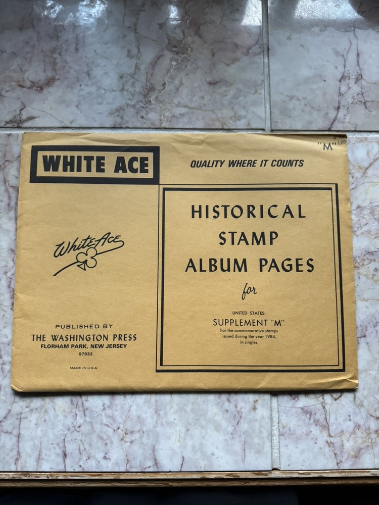 "WHITE ACE" SUPPLEMENT “M” 1984 U.S. Commemorative Stamps, Singles