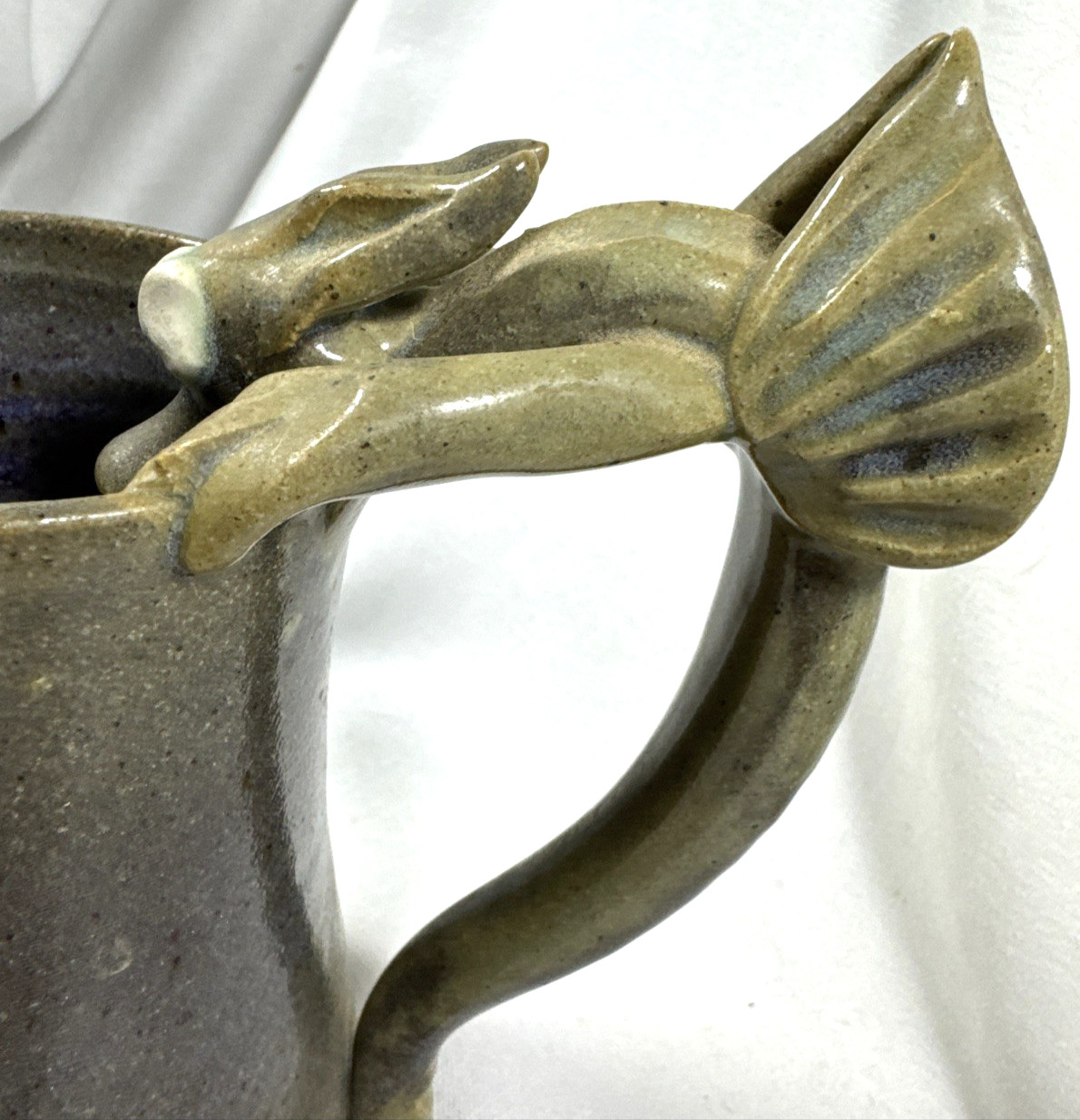 VTG HOGENSON 1996 DRAGON HANDLE MUG RENAISSANCE FESTIVAL HANDCRAFTED POTTERY