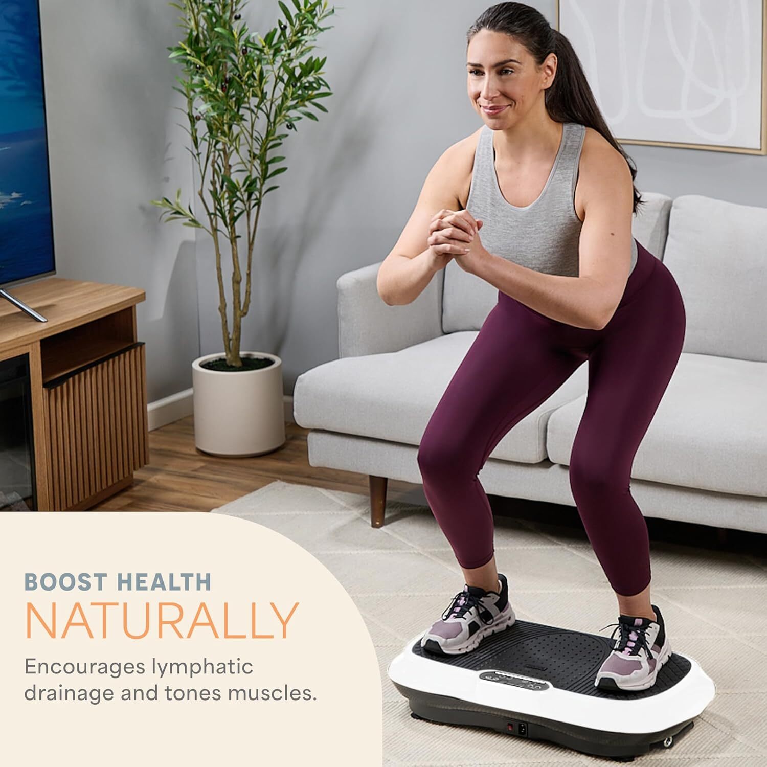 Lifepro Waver Vibration Plate – Full-Body Workout Machine with Bands & Remote