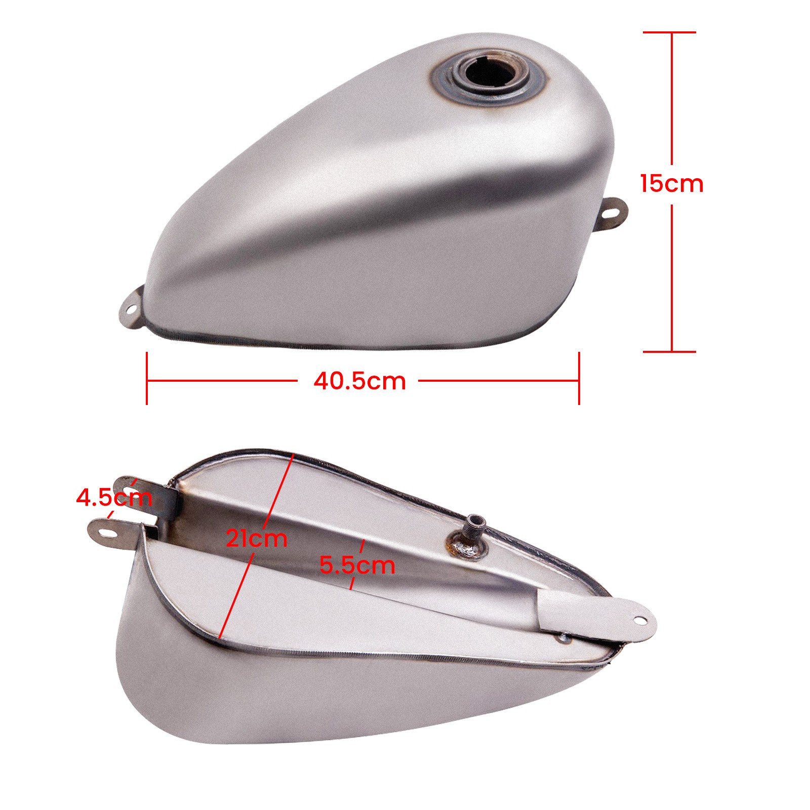 1.5 Gallon 5L Gas Fuel Tank Fit For Harley Sportster Ironhead Bobber 1955-1978