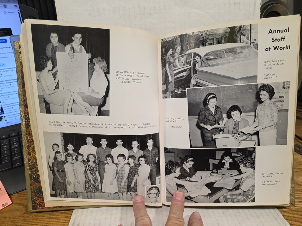 1963 Chieftain Yearbook,Bluejacket High School,Bluejacket,Oklahoma